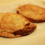 Cheese and oiunion pasties £1.70